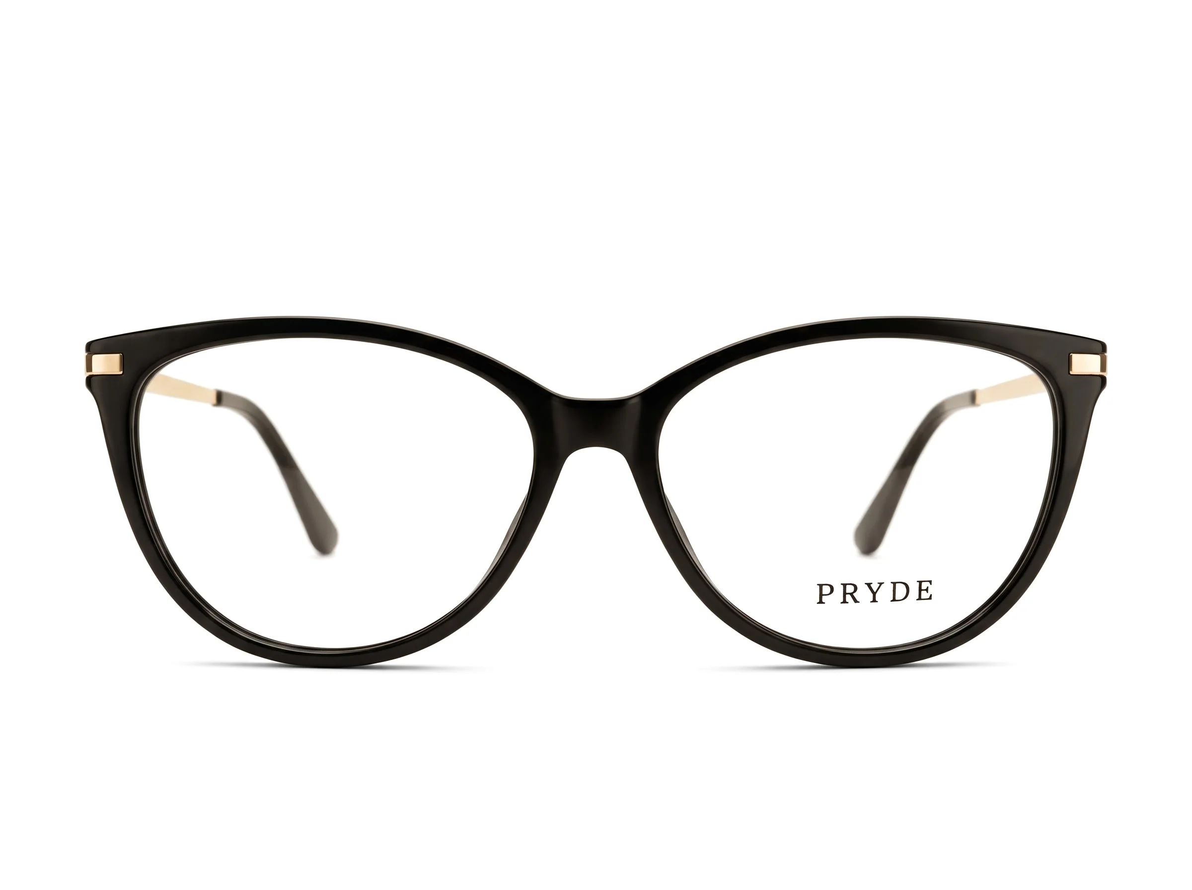 PRYDE NOIR — midnight black thick rectangular sunglasses with olive tinted lenses, front view on white background.